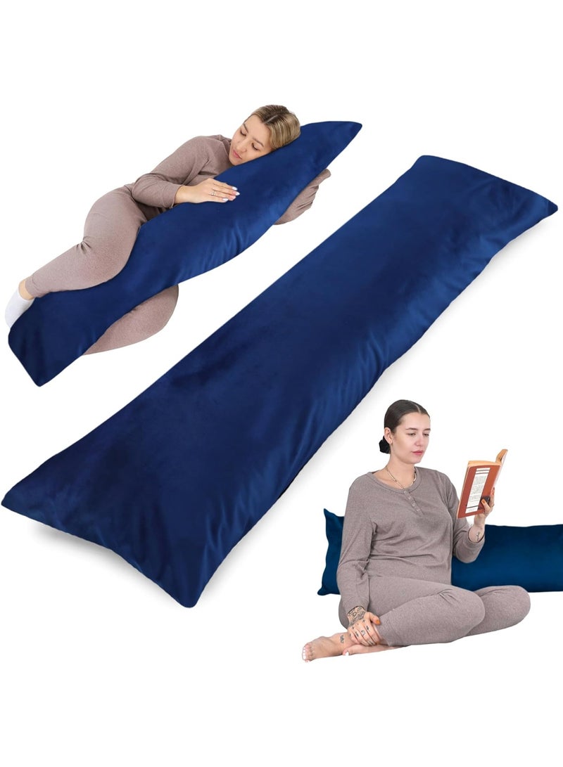 Side Sleeper Body Pillow with Soft Cover Comfortable Long Design for Side Sleeping and Daily Rest Size 40 x 145 cm - Image 1